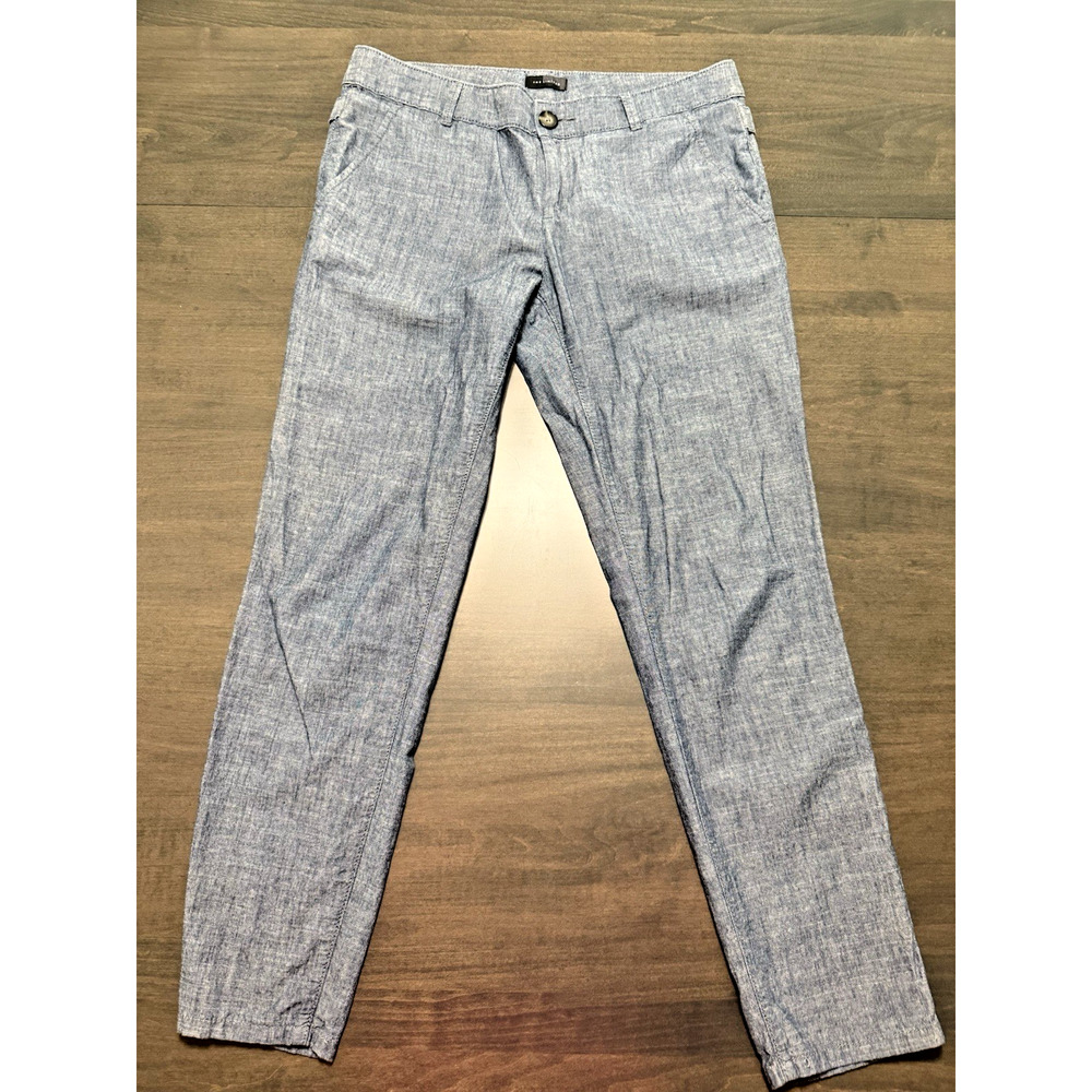 The Limited Casual/Dress Pants Womens Size 6 Mid Rise Beachy Blue Cotton Summer